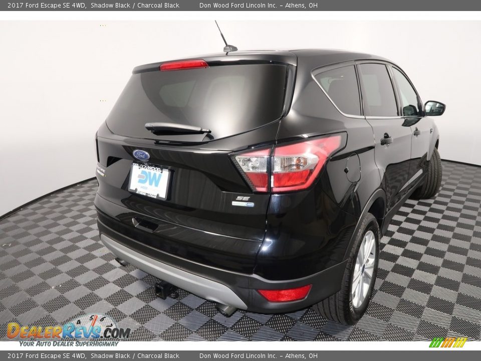 2017 Ford Escape SE 4WD Shadow Black / Charcoal Black Photo #12