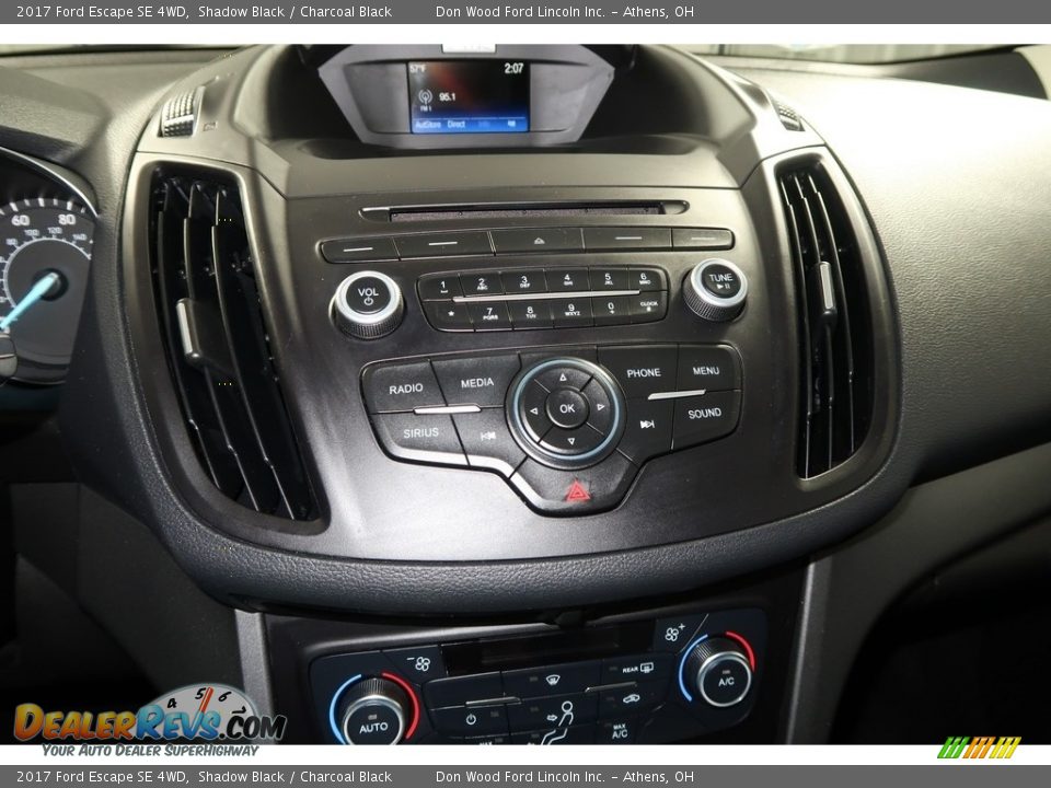 2017 Ford Escape SE 4WD Shadow Black / Charcoal Black Photo #17