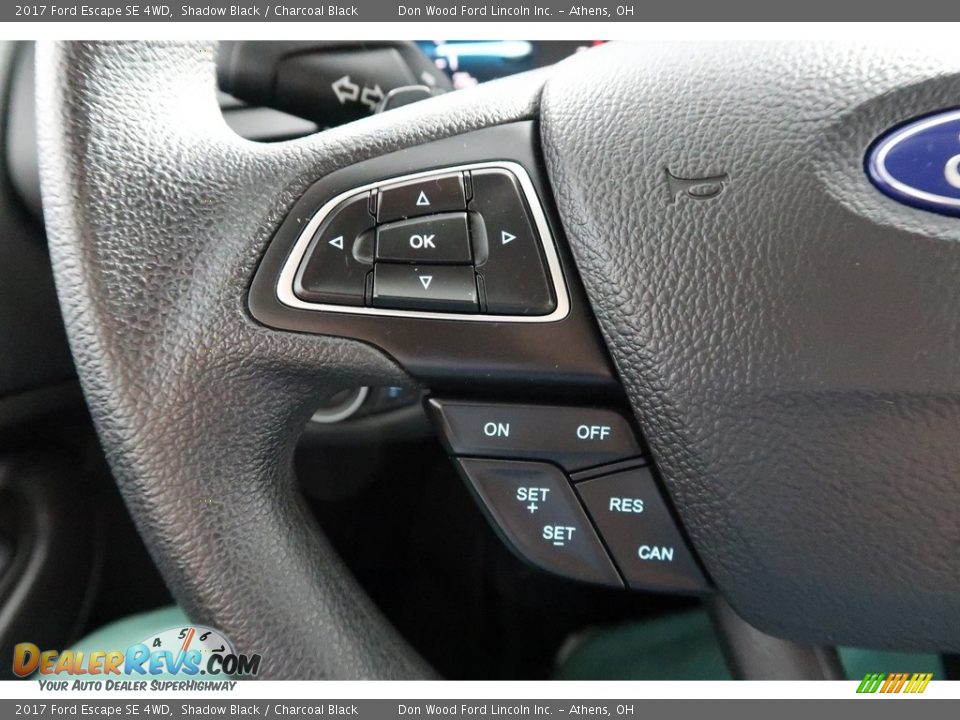 2017 Ford Escape SE 4WD Shadow Black / Charcoal Black Photo #29