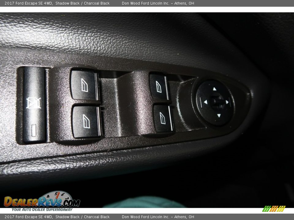 2017 Ford Escape SE 4WD Shadow Black / Charcoal Black Photo #33