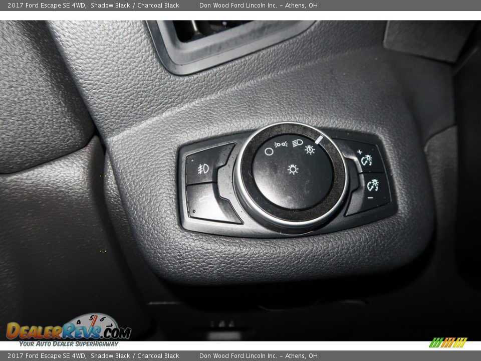 2017 Ford Escape SE 4WD Shadow Black / Charcoal Black Photo #34