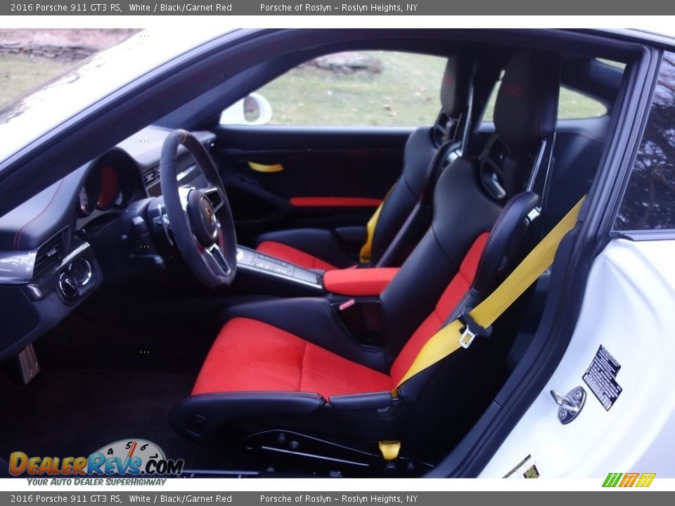 Black/Garnet Red Interior - 2016 Porsche 911 GT3 RS Photo #14