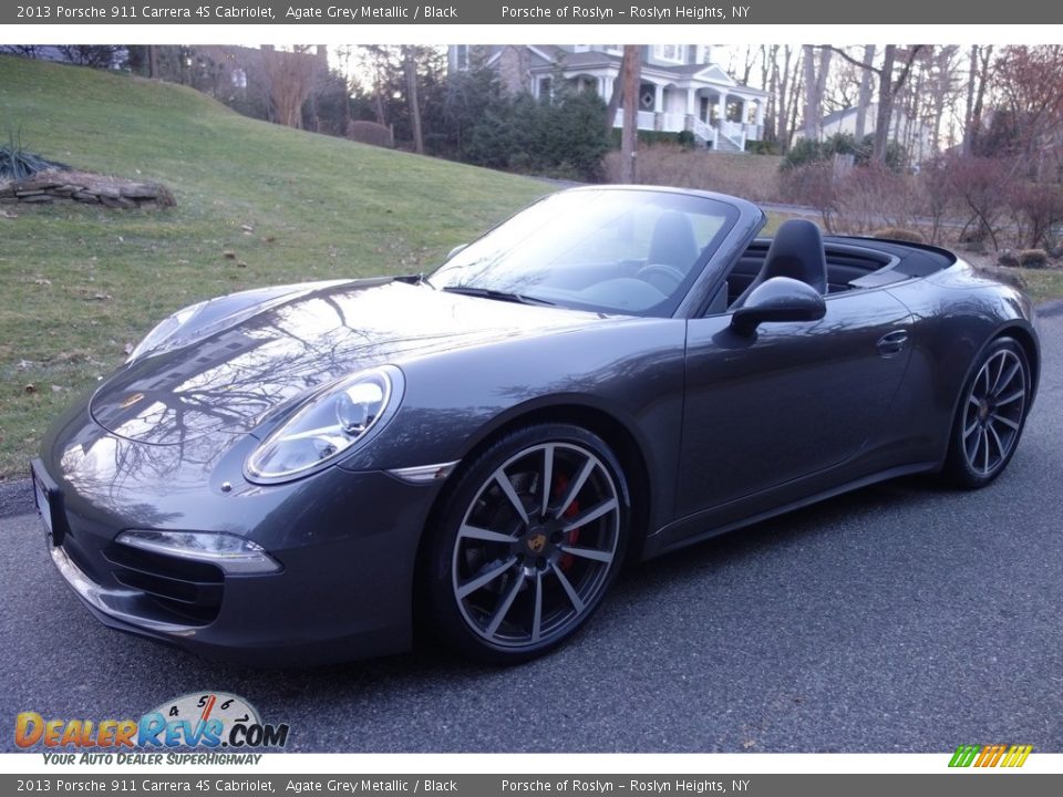 2013 Porsche 911 Carrera 4S Cabriolet Agate Grey Metallic / Black Photo #1
