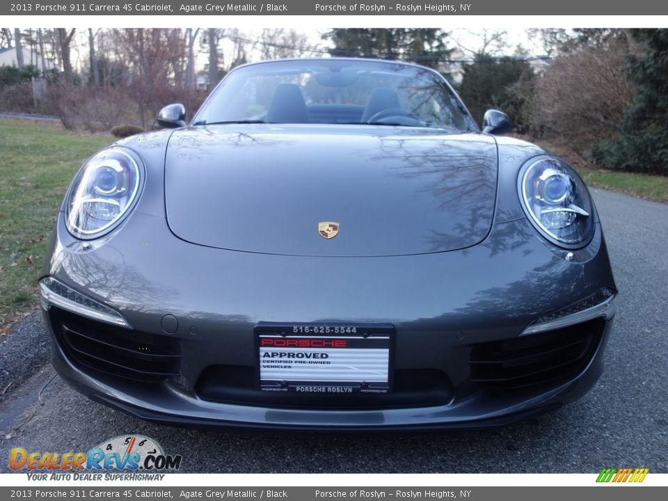 2013 Porsche 911 Carrera 4S Cabriolet Agate Grey Metallic / Black Photo #2
