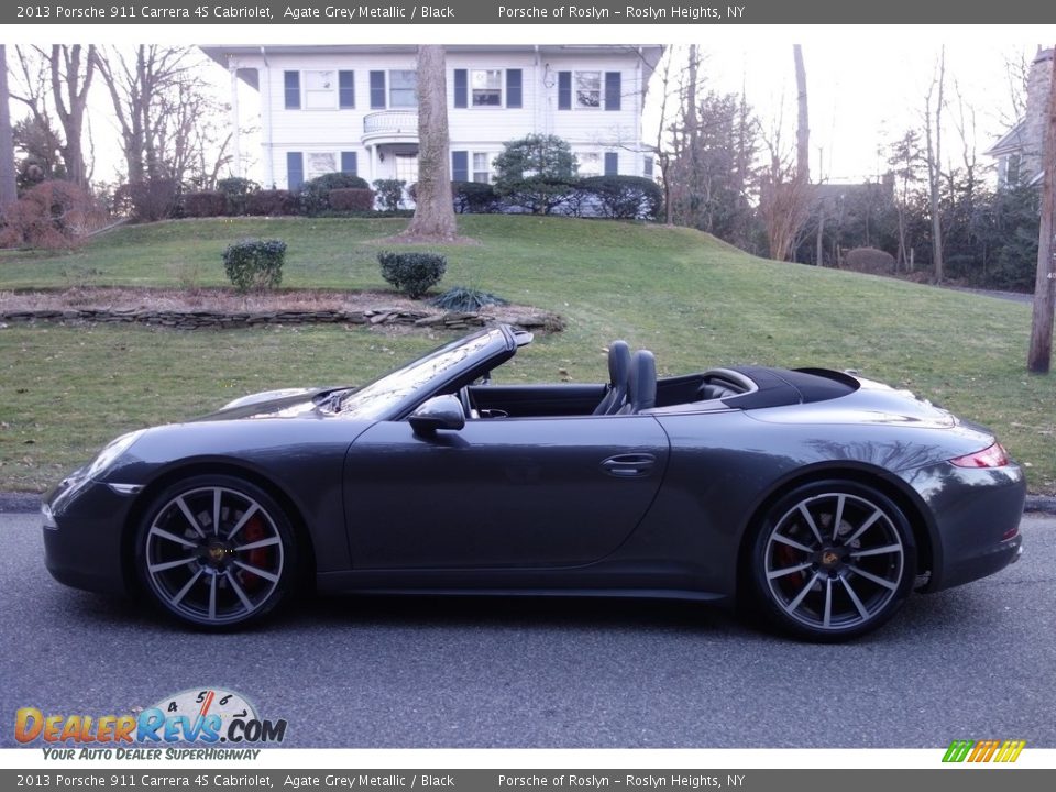 2013 Porsche 911 Carrera 4S Cabriolet Agate Grey Metallic / Black Photo #3