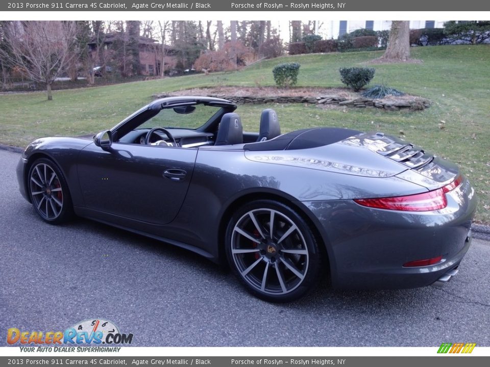 2013 Porsche 911 Carrera 4S Cabriolet Agate Grey Metallic / Black Photo #4