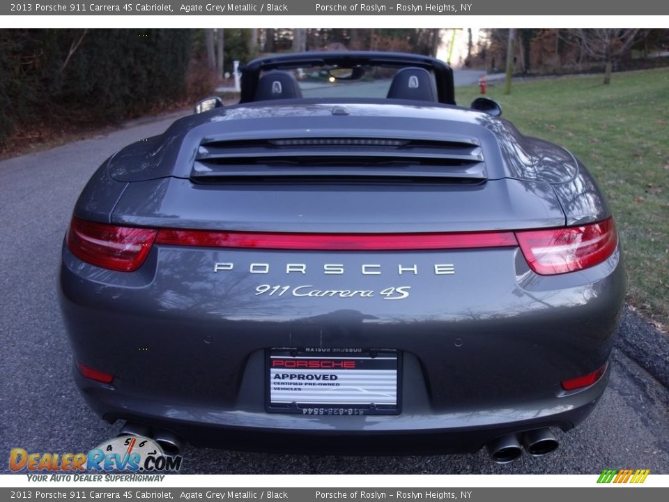 2013 Porsche 911 Carrera 4S Cabriolet Agate Grey Metallic / Black Photo #5