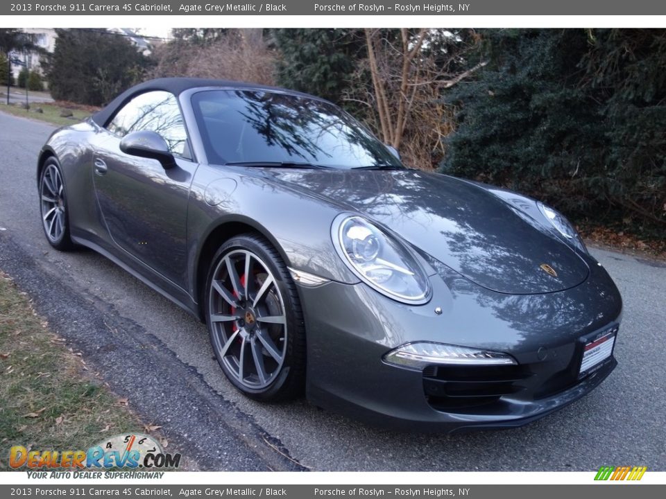 2013 Porsche 911 Carrera 4S Cabriolet Agate Grey Metallic / Black Photo #6