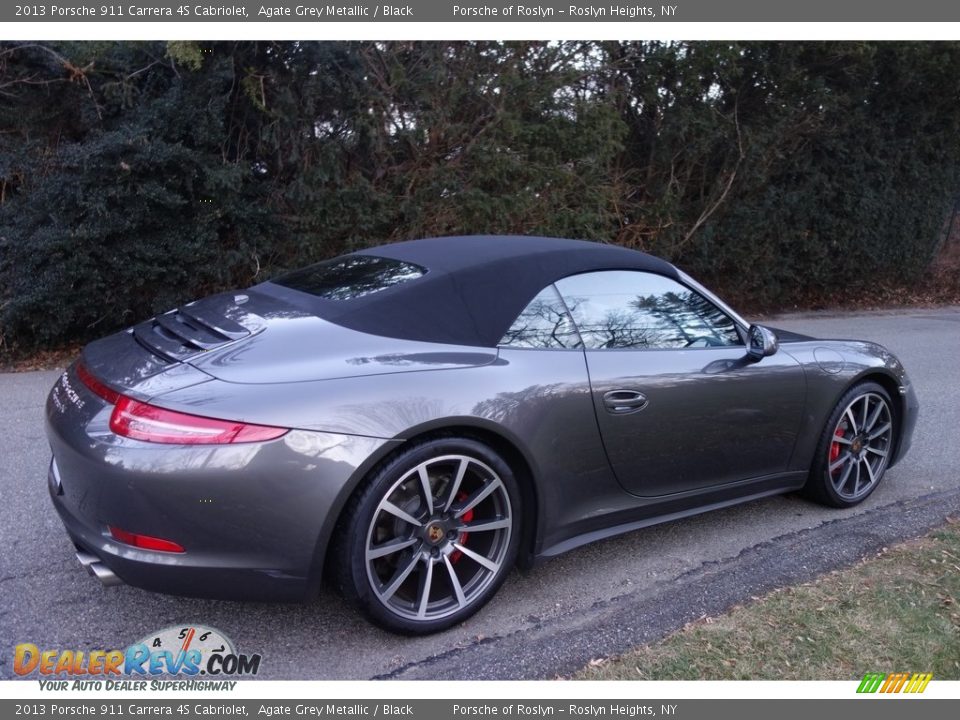 2013 Porsche 911 Carrera 4S Cabriolet Agate Grey Metallic / Black Photo #8