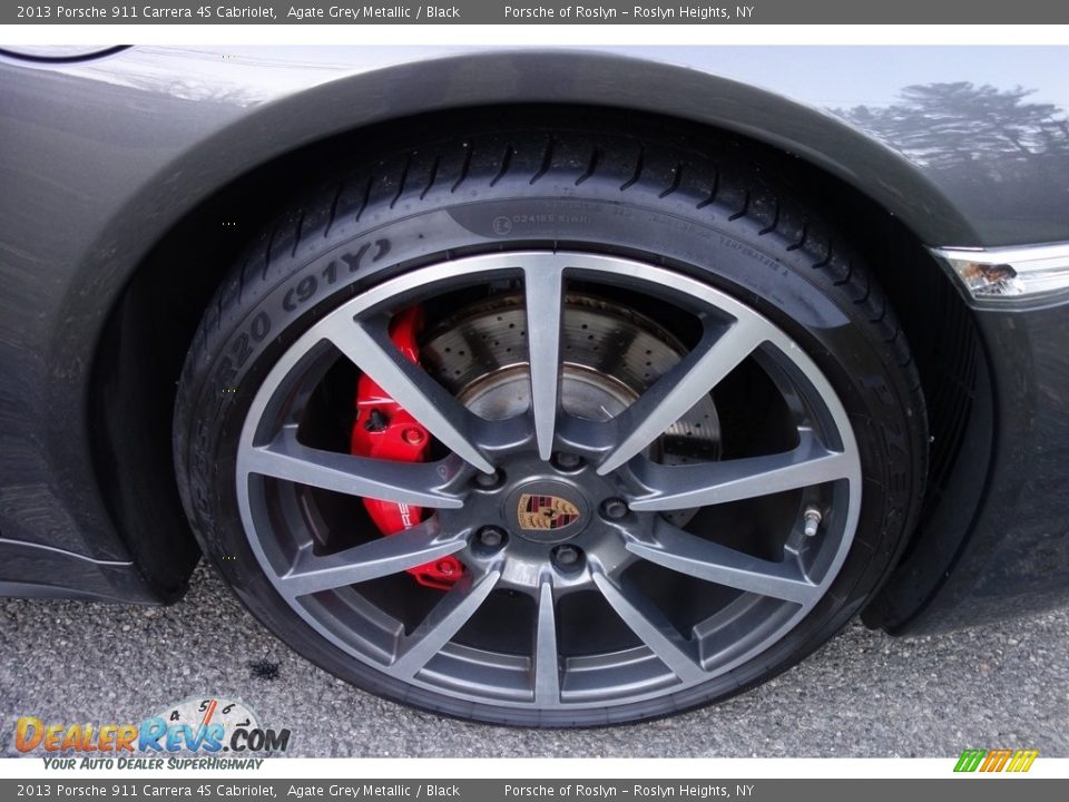 2013 Porsche 911 Carrera 4S Cabriolet Agate Grey Metallic / Black Photo #9