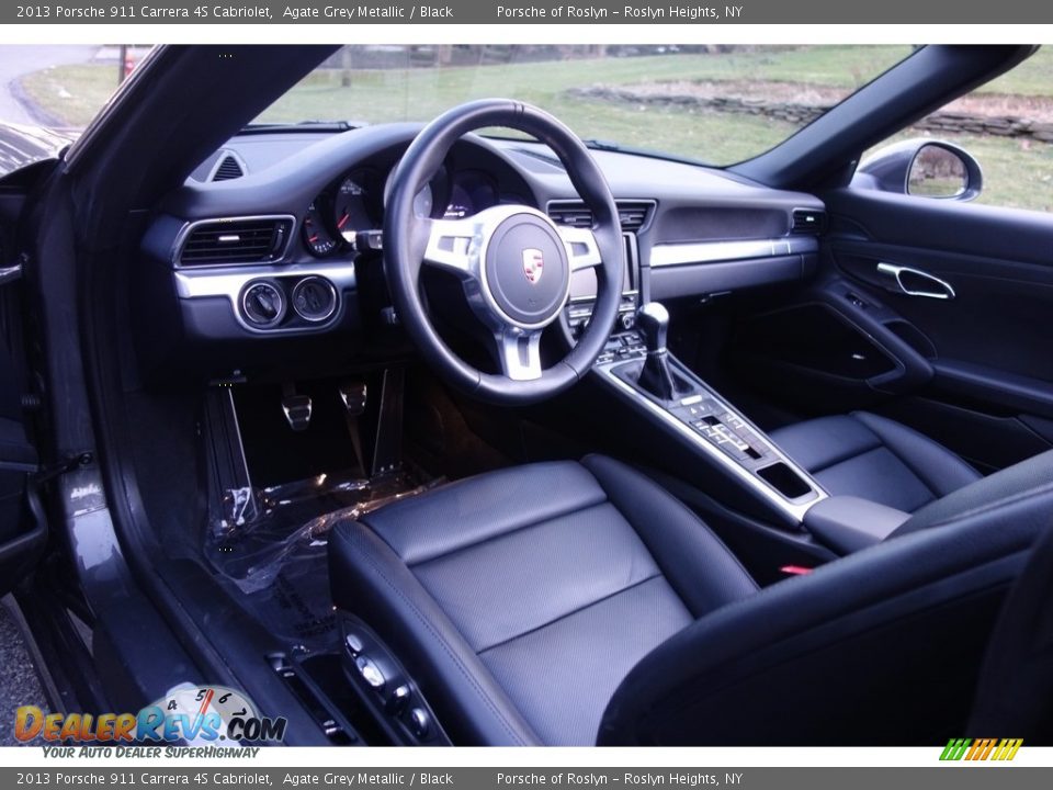 2013 Porsche 911 Carrera 4S Cabriolet Agate Grey Metallic / Black Photo #10