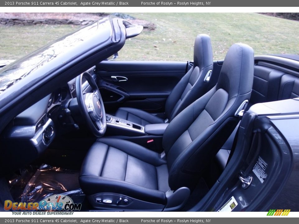 2013 Porsche 911 Carrera 4S Cabriolet Agate Grey Metallic / Black Photo #12