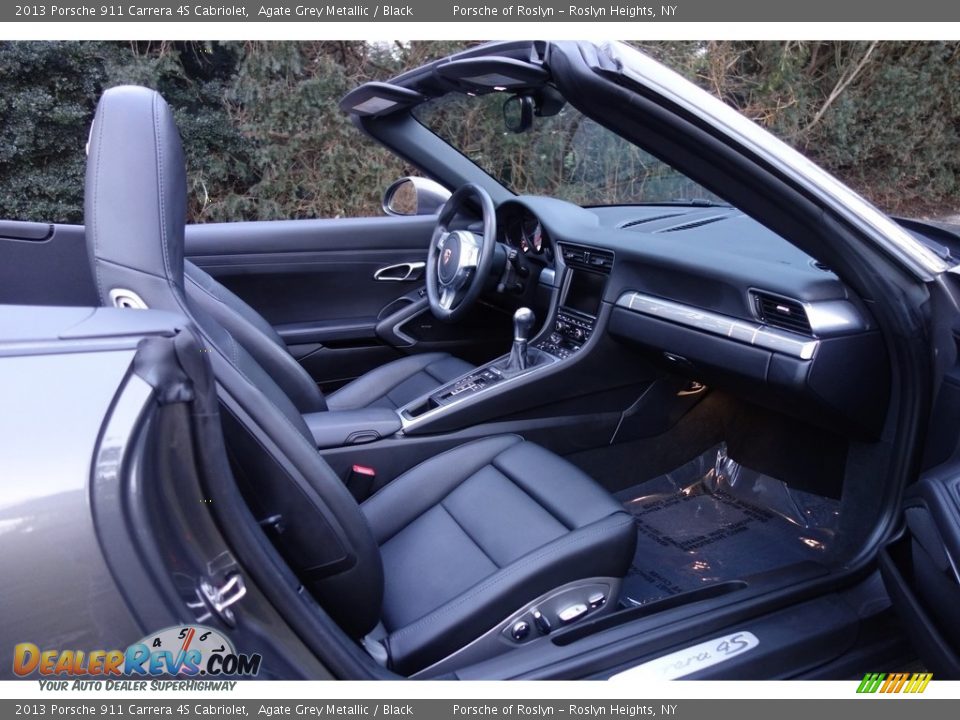 2013 Porsche 911 Carrera 4S Cabriolet Agate Grey Metallic / Black Photo #13