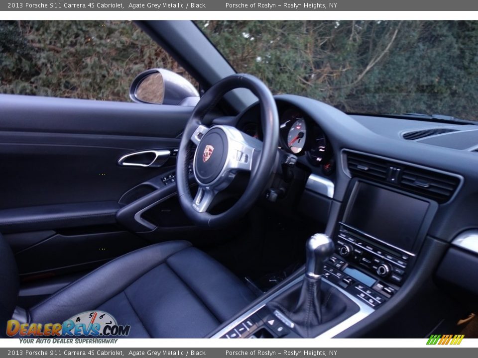2013 Porsche 911 Carrera 4S Cabriolet Agate Grey Metallic / Black Photo #15