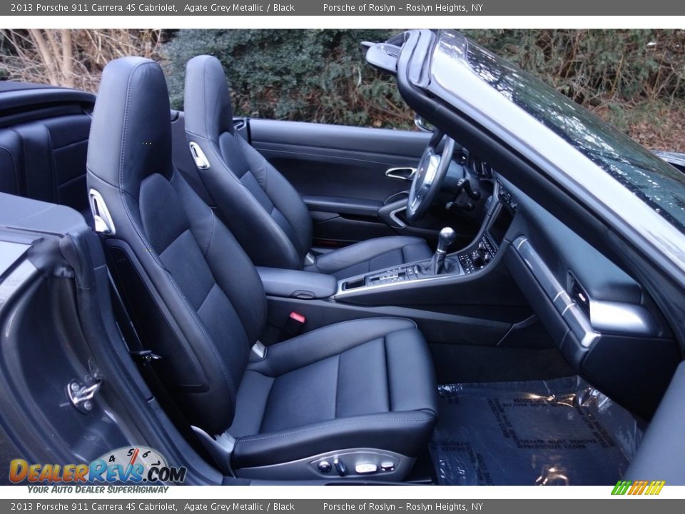 2013 Porsche 911 Carrera 4S Cabriolet Agate Grey Metallic / Black Photo #16