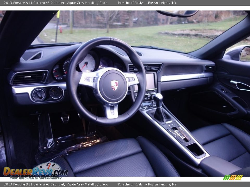 2013 Porsche 911 Carrera 4S Cabriolet Agate Grey Metallic / Black Photo #19