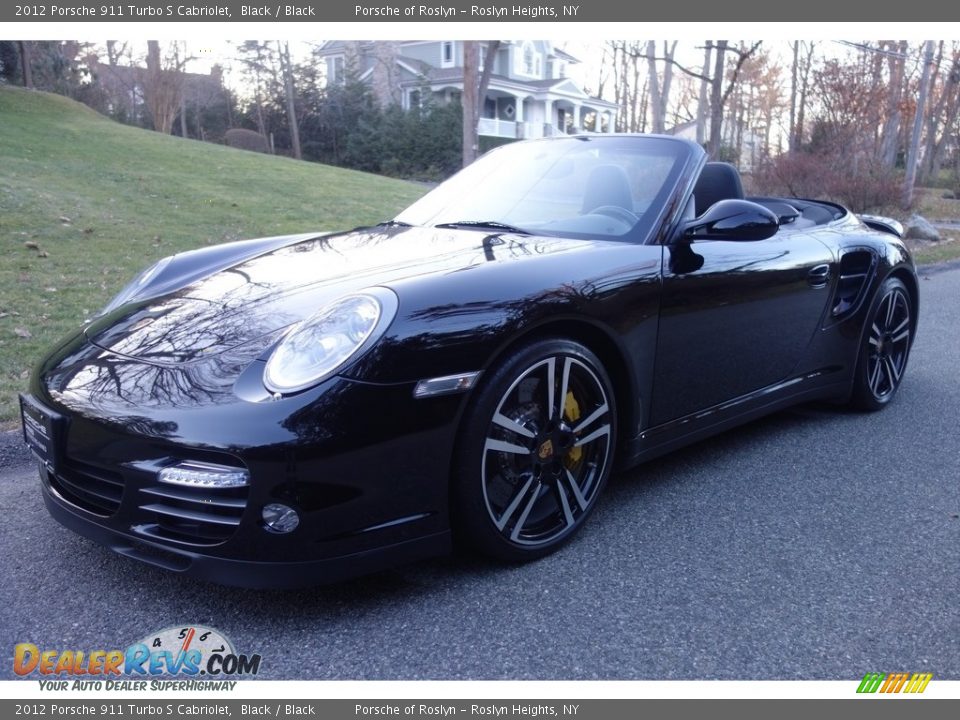 2012 Porsche 911 Turbo S Cabriolet Black / Black Photo #1