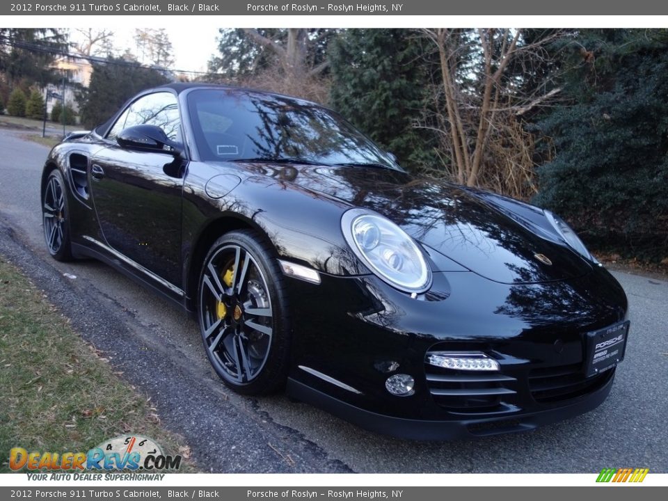 2012 Porsche 911 Turbo S Cabriolet Black / Black Photo #8