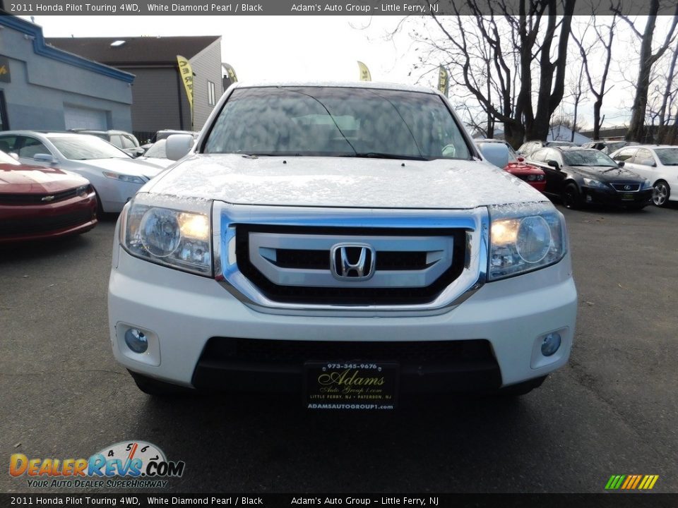2011 Honda Pilot Touring 4WD White Diamond Pearl / Black Photo #2