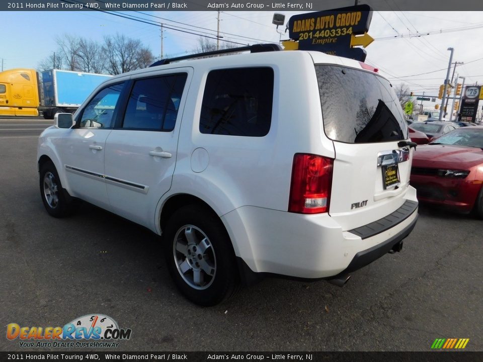 2011 Honda Pilot Touring 4WD White Diamond Pearl / Black Photo #5