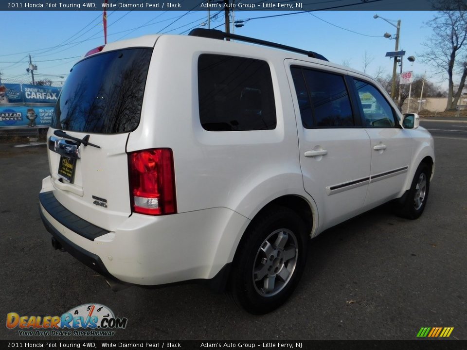 2011 Honda Pilot Touring 4WD White Diamond Pearl / Black Photo #7
