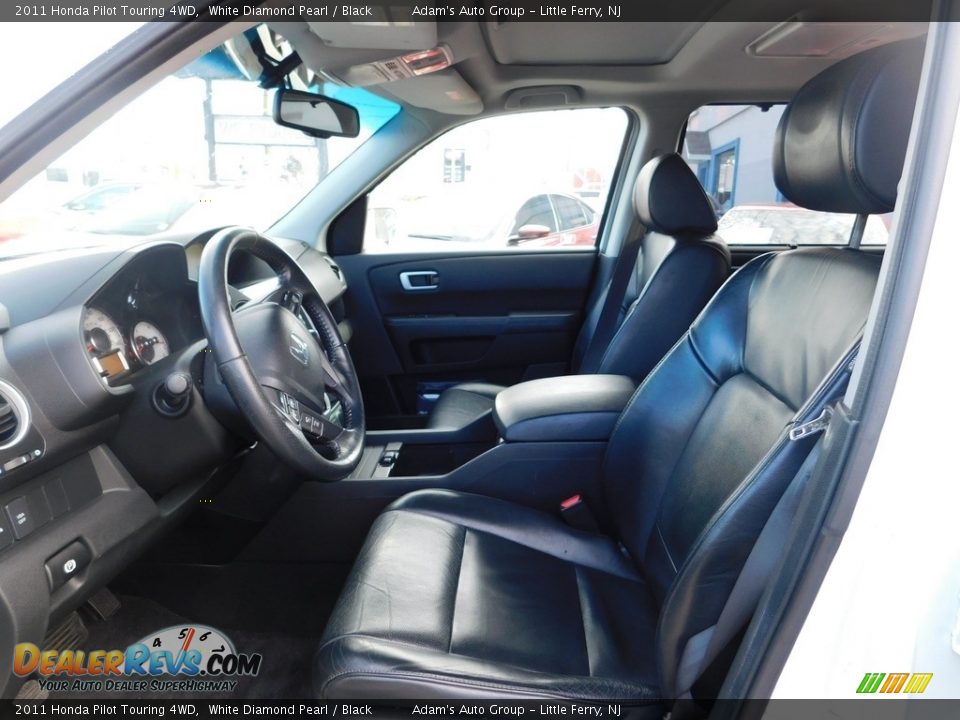 2011 Honda Pilot Touring 4WD White Diamond Pearl / Black Photo #12