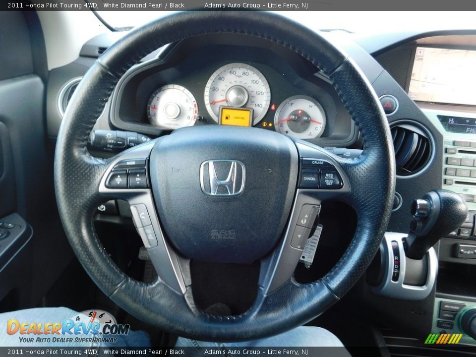 2011 Honda Pilot Touring 4WD White Diamond Pearl / Black Photo #32