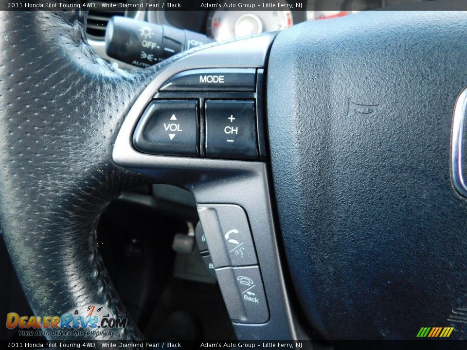 2011 Honda Pilot Touring 4WD White Diamond Pearl / Black Photo #34