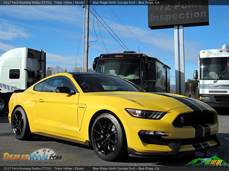 2017 Ford Mustang Shelby GT350 Triple Yellow / Ebony Photo #7