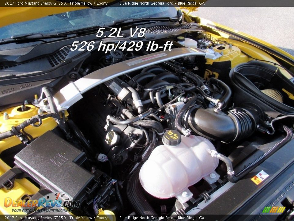2017 Ford Mustang Shelby GT350 Triple Yellow / Ebony Photo #10