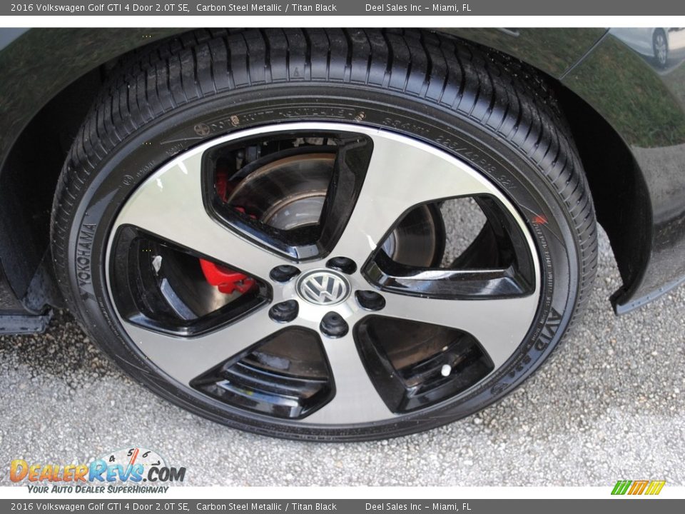 2016 Volkswagen Golf GTI 4 Door 2.0T SE Carbon Steel Metallic / Titan Black Photo #11