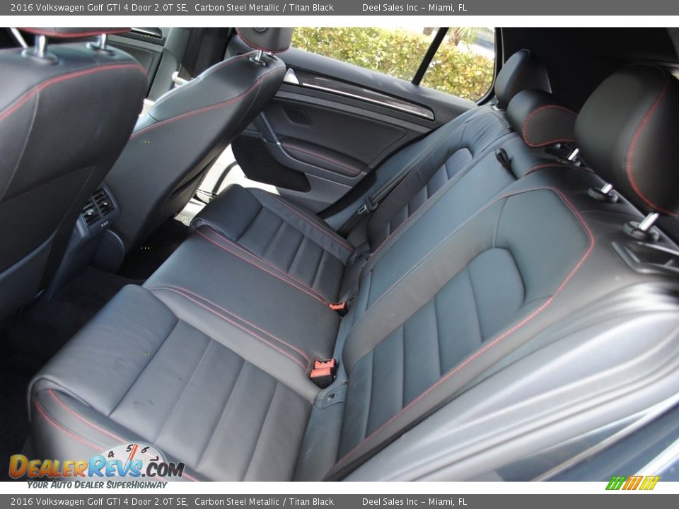 2016 Volkswagen Golf GTI 4 Door 2.0T SE Carbon Steel Metallic / Titan Black Photo #12
