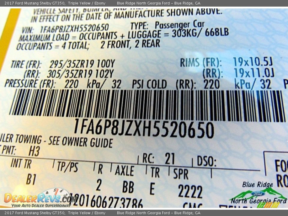 2017 Ford Mustang Shelby GT350 Triple Yellow / Ebony Photo #30