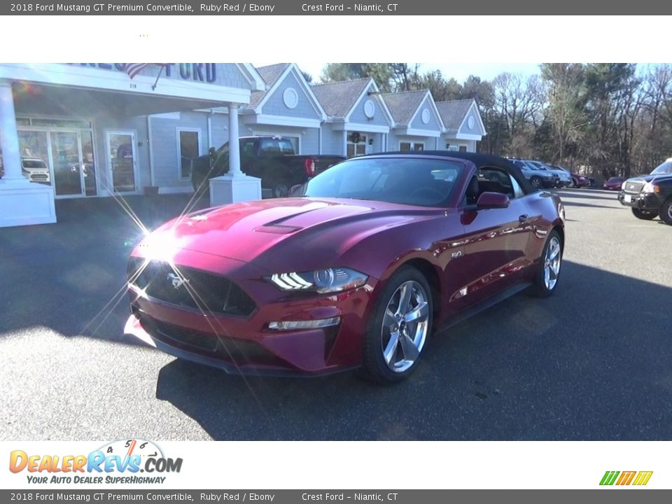 2018 Ford Mustang GT Premium Convertible Ruby Red / Ebony Photo #3