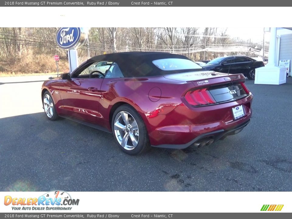 2018 Ford Mustang GT Premium Convertible Ruby Red / Ebony Photo #5