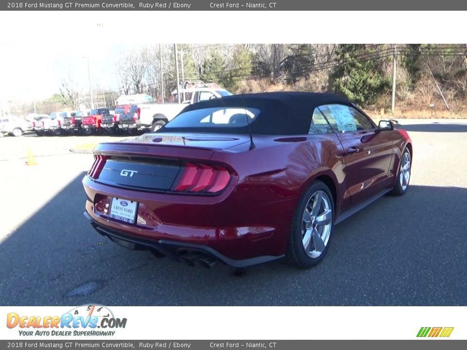 2018 Ford Mustang GT Premium Convertible Ruby Red / Ebony Photo #7