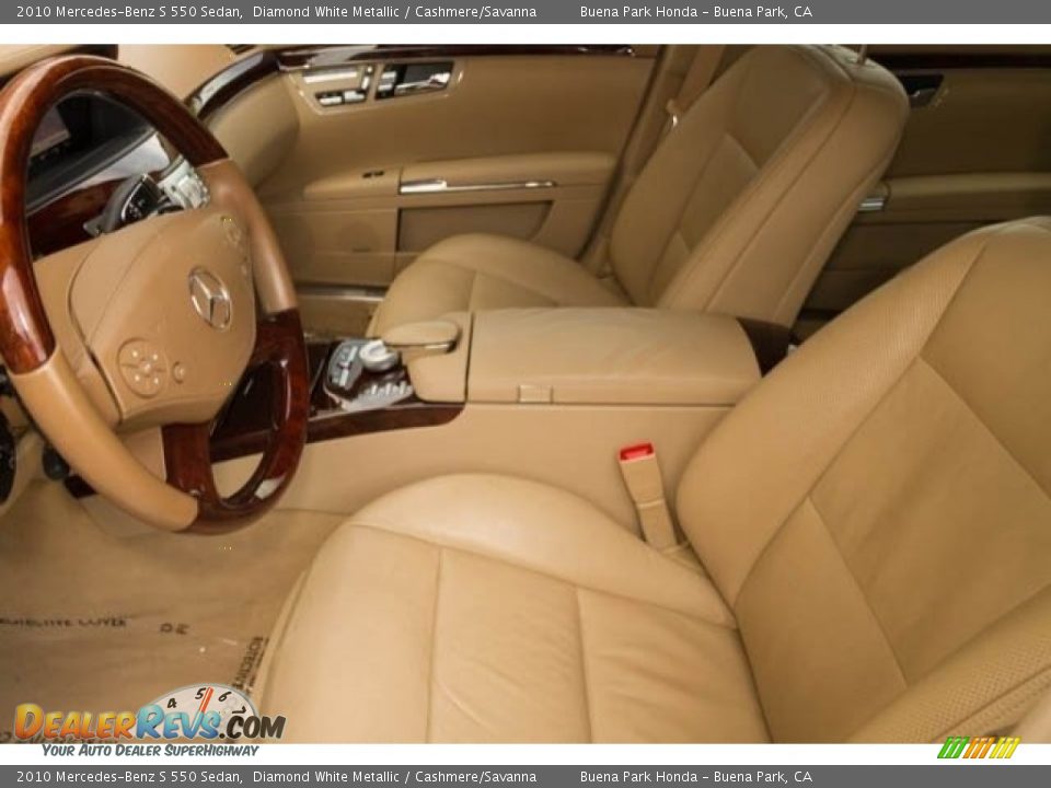 2010 Mercedes-Benz S 550 Sedan Diamond White Metallic / Cashmere/Savanna Photo #3