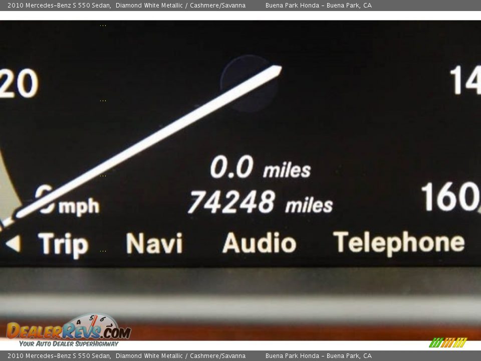 2010 Mercedes-Benz S 550 Sedan Diamond White Metallic / Cashmere/Savanna Photo #6