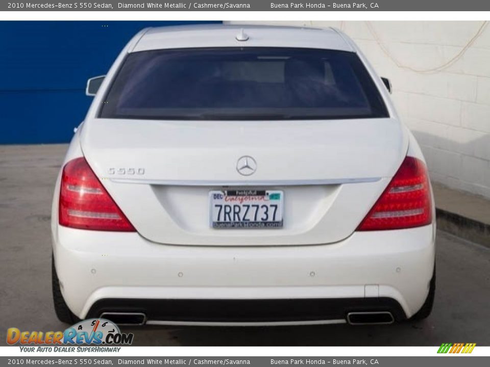 2010 Mercedes-Benz S 550 Sedan Diamond White Metallic / Cashmere/Savanna Photo #9