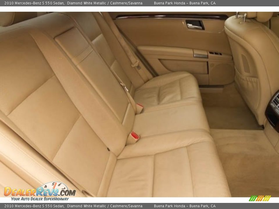2010 Mercedes-Benz S 550 Sedan Diamond White Metallic / Cashmere/Savanna Photo #15