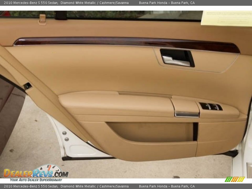 2010 Mercedes-Benz S 550 Sedan Diamond White Metallic / Cashmere/Savanna Photo #23