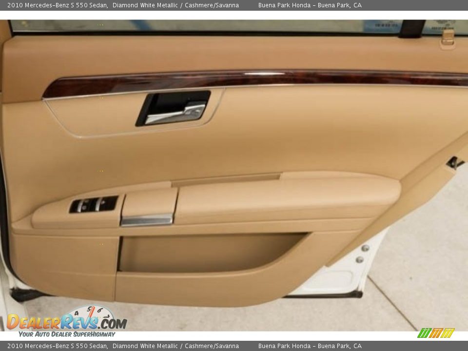 2010 Mercedes-Benz S 550 Sedan Diamond White Metallic / Cashmere/Savanna Photo #24
