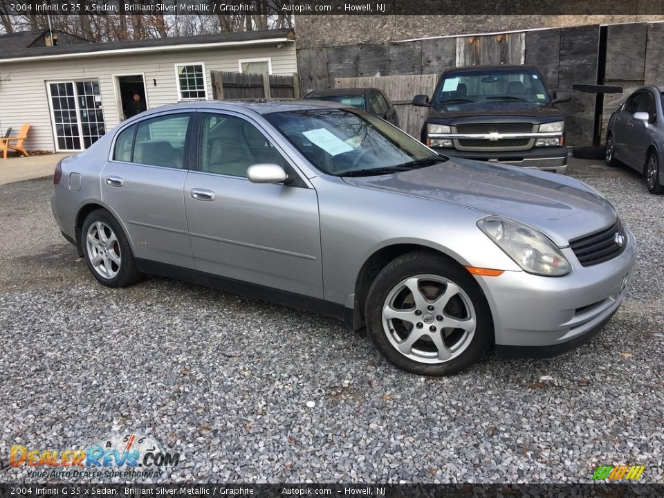 2004 Infiniti G 35 x Sedan Brilliant Silver Metallic / Graphite Photo #2