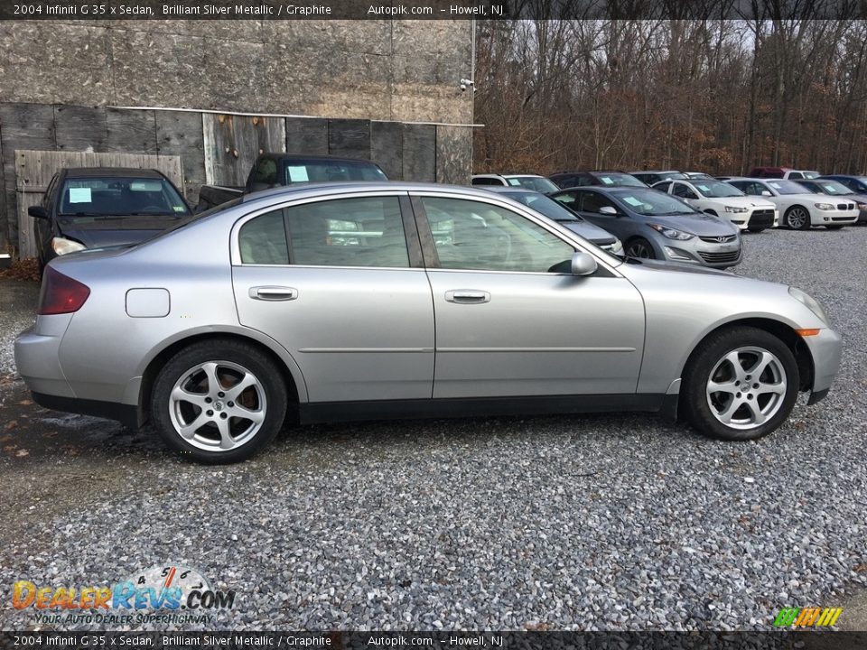 2004 Infiniti G 35 x Sedan Brilliant Silver Metallic / Graphite Photo #3