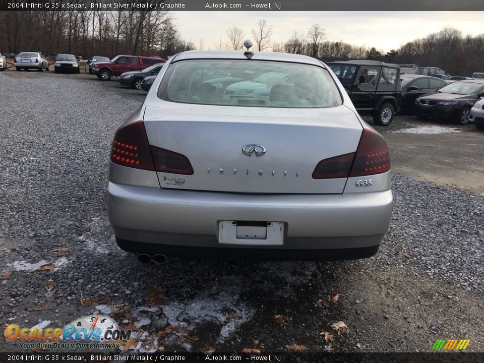 2004 Infiniti G 35 x Sedan Brilliant Silver Metallic / Graphite Photo #5
