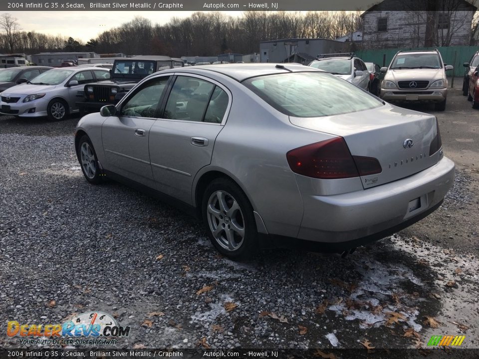2004 Infiniti G 35 x Sedan Brilliant Silver Metallic / Graphite Photo #6