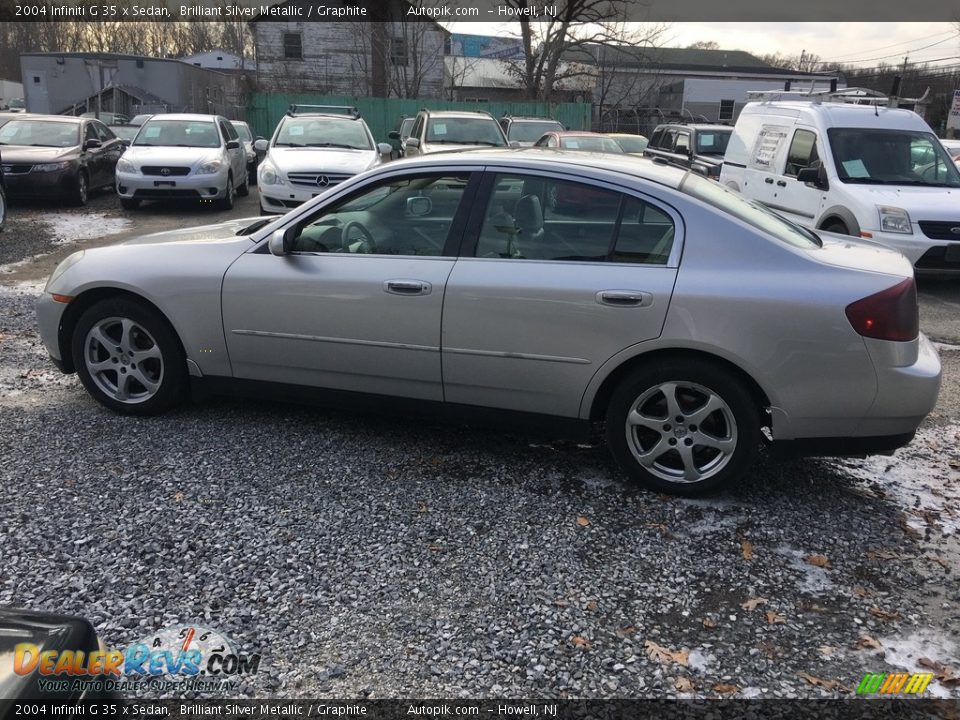 2004 Infiniti G 35 x Sedan Brilliant Silver Metallic / Graphite Photo #7