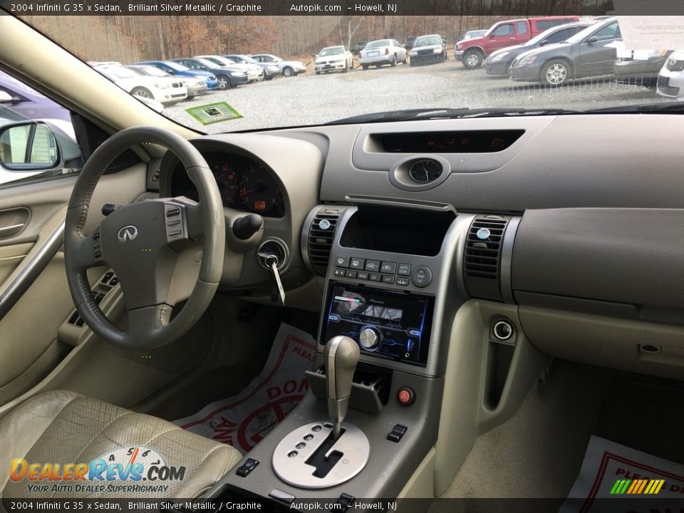 2004 Infiniti G 35 x Sedan Brilliant Silver Metallic / Graphite Photo #14