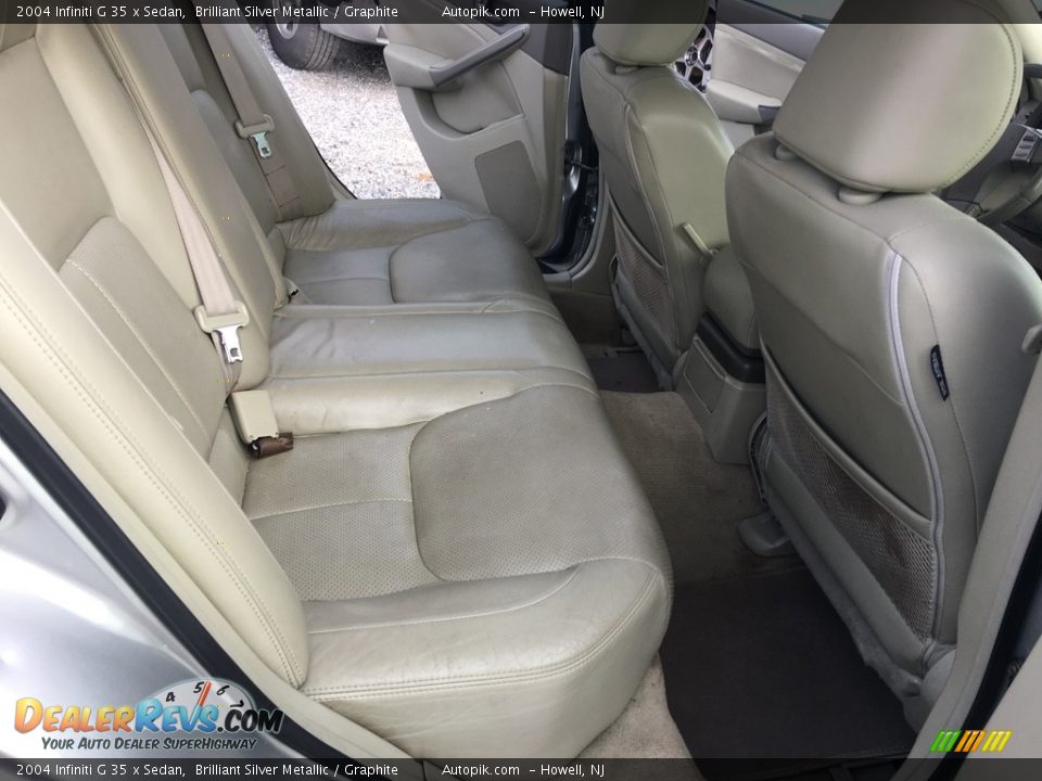 2004 Infiniti G 35 x Sedan Brilliant Silver Metallic / Graphite Photo #17