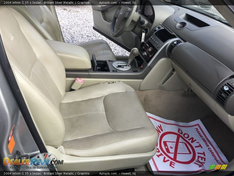 2004 Infiniti G 35 x Sedan Brilliant Silver Metallic / Graphite Photo #18
